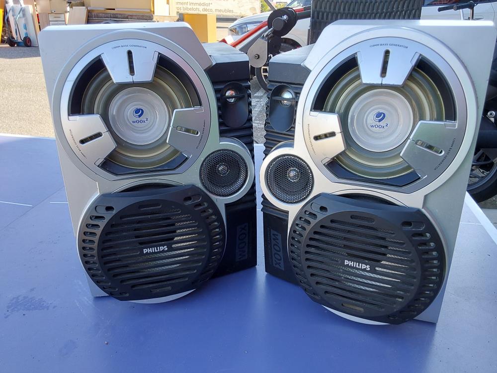  PAIRE DE HAUT PARLEUR PHILIPS 6 OHM