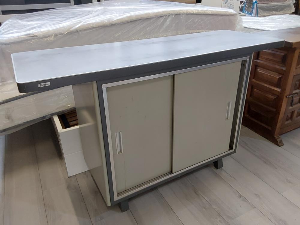 MEUBLE DE BUREAU 2 PORTES COULISSANTES METAL