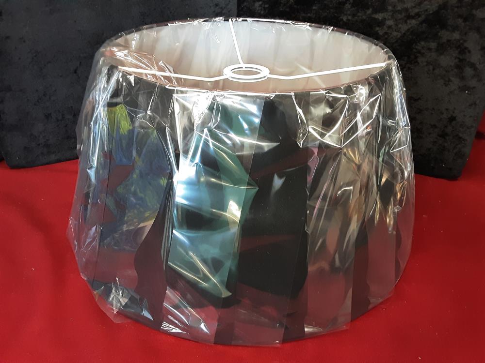 ABAT JOUR NOIR NEUF DIAMETRE HAUT 35 BAS 50CM HAUTEUR 25CM