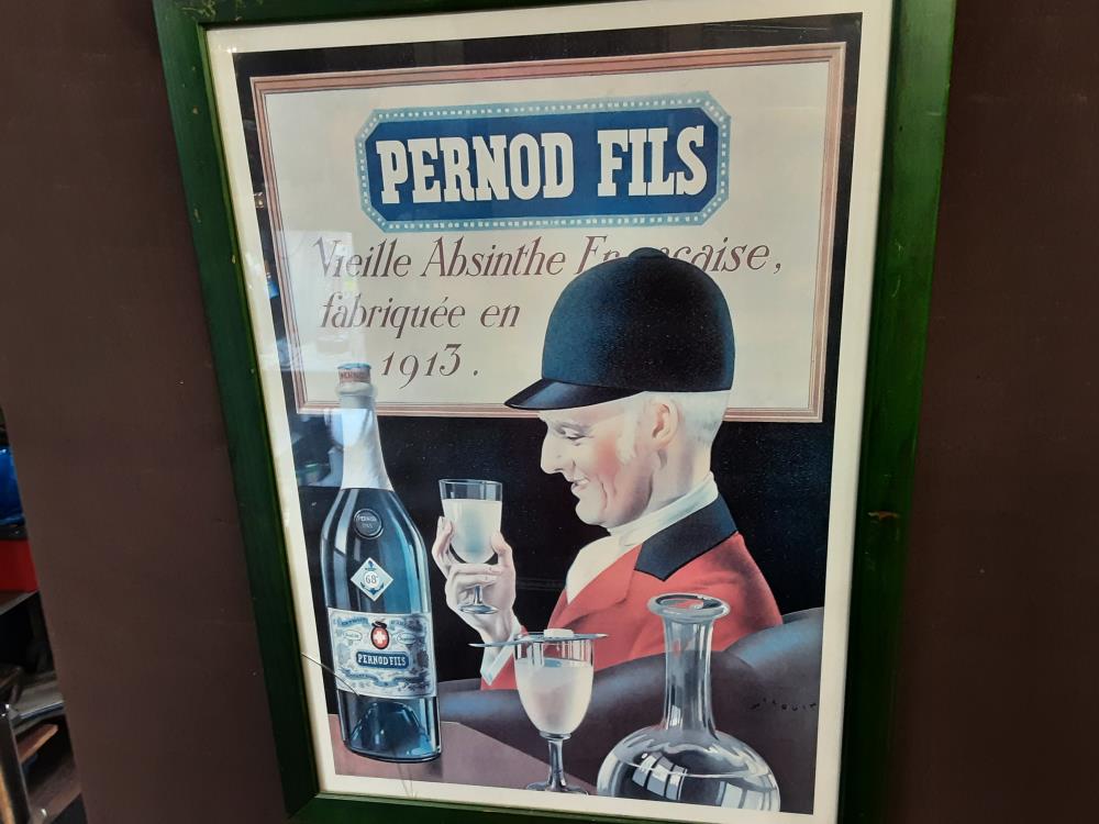 TABLEAU AFFICHE PERNOD FILS 55X75CM