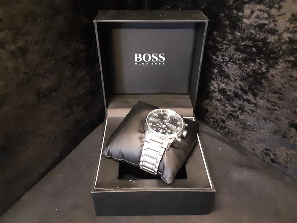 MONTRE HOMME HUGO BOSS - BRACELET ARGENTÉ