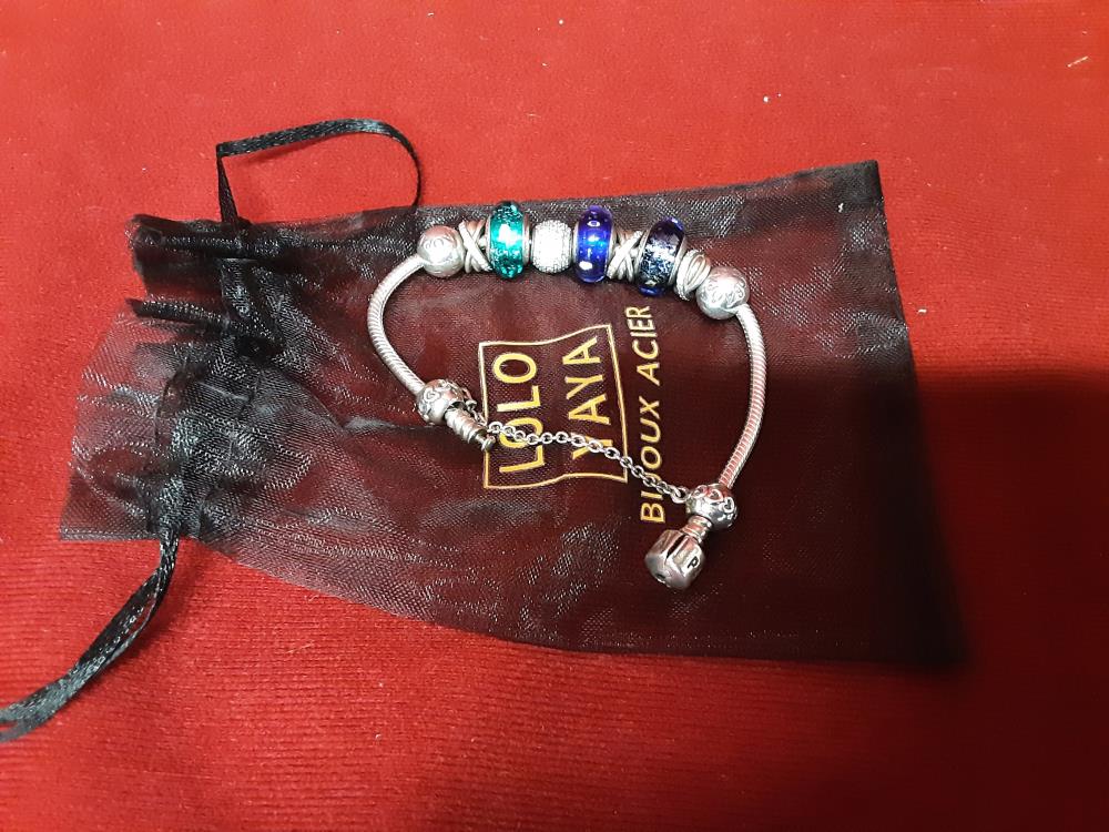 BRACELET PANDORA AVEC 11 CHARMS