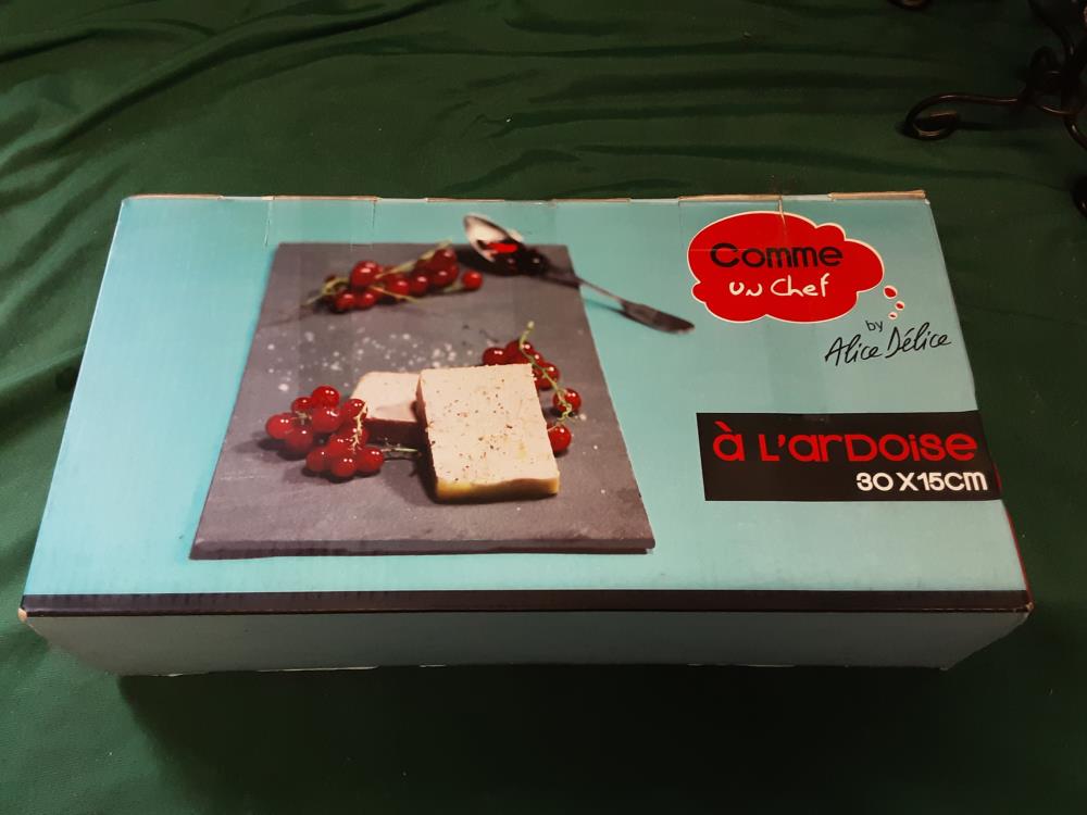 LOT DE 6 ASSIETTES ARDOISES 