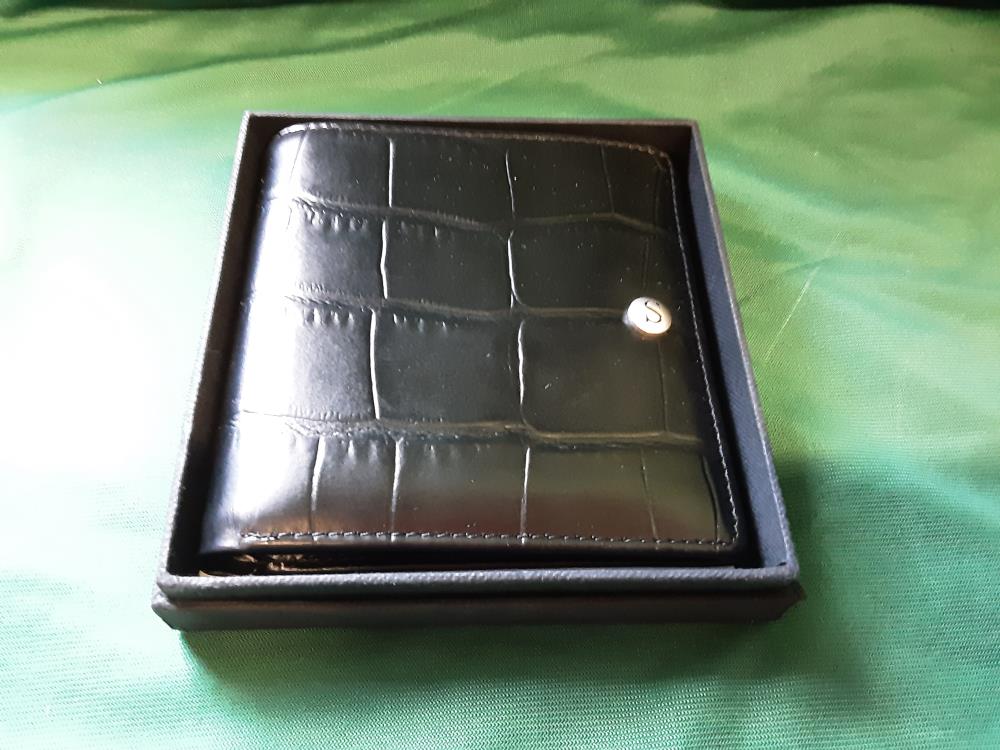 PORTE-CARTES 32 S IMIT. CROCO NOIR