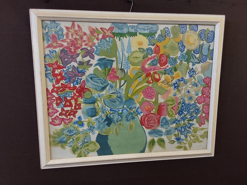 TABLEAU AQUARELLE FLEURS