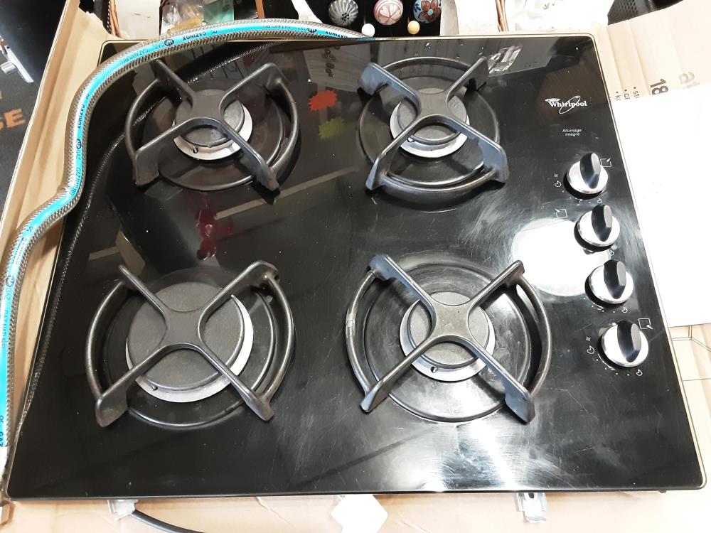 PLAQUE DE CUISSON A GAZ DE VILLE 4 FEUX WHIRLPOOL