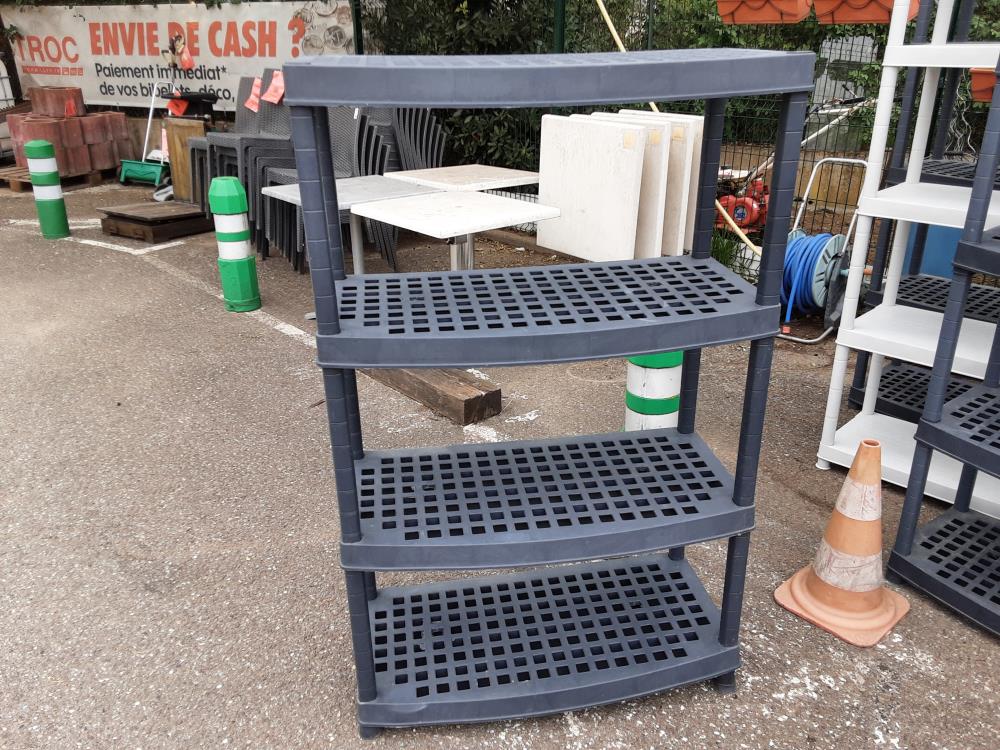 ETAGERE EN PVC ANTHRACITE MM