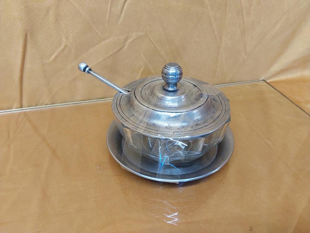 SUCRIER VERRE ET ETAIN