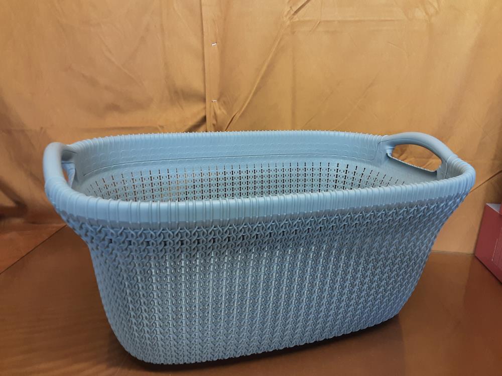 PANIERE DE RANGEMENT PVC BLEU