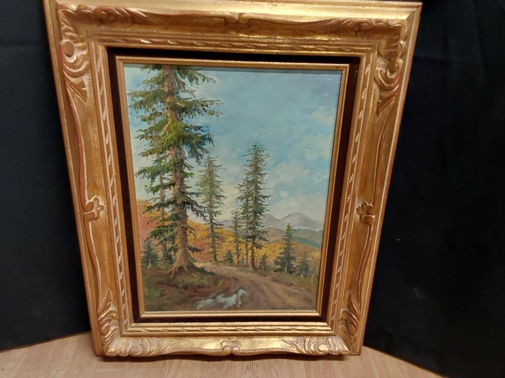 TABLEAU FORET VOSGIENNE - SIGNE C.ZIEBELD 