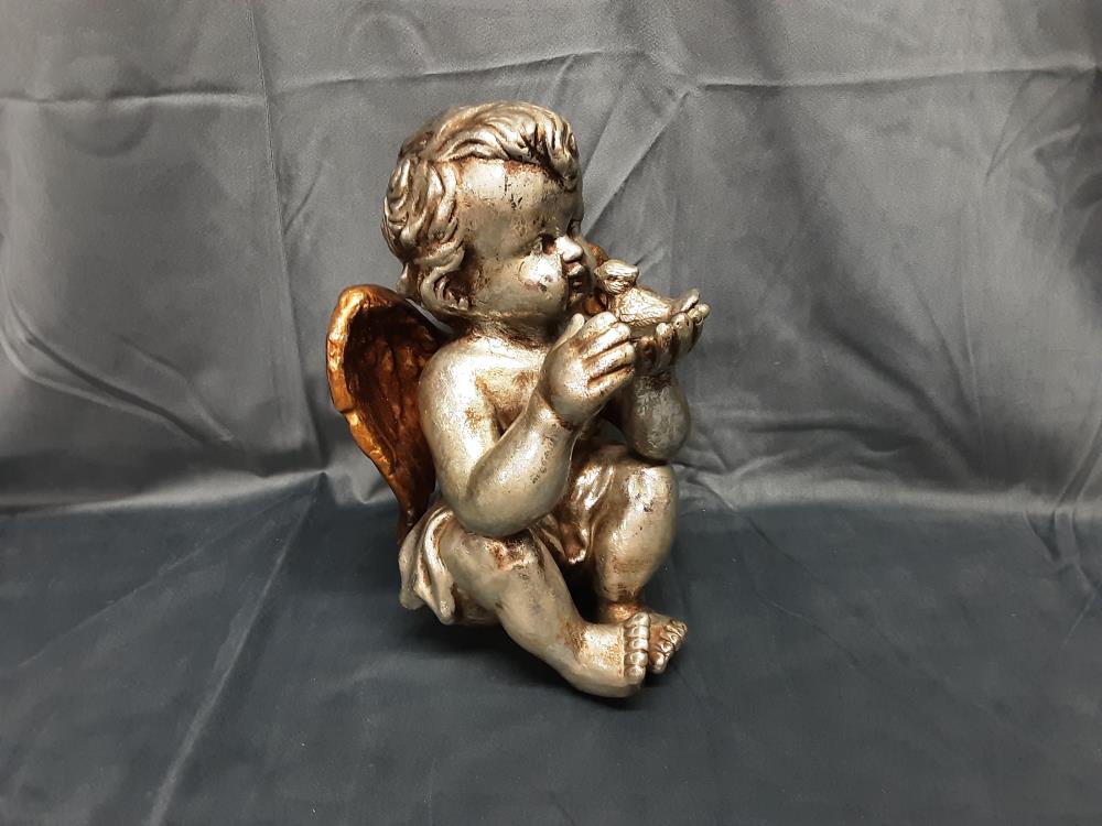 ANGELOT OISEAU PLATRE GM 25CM 