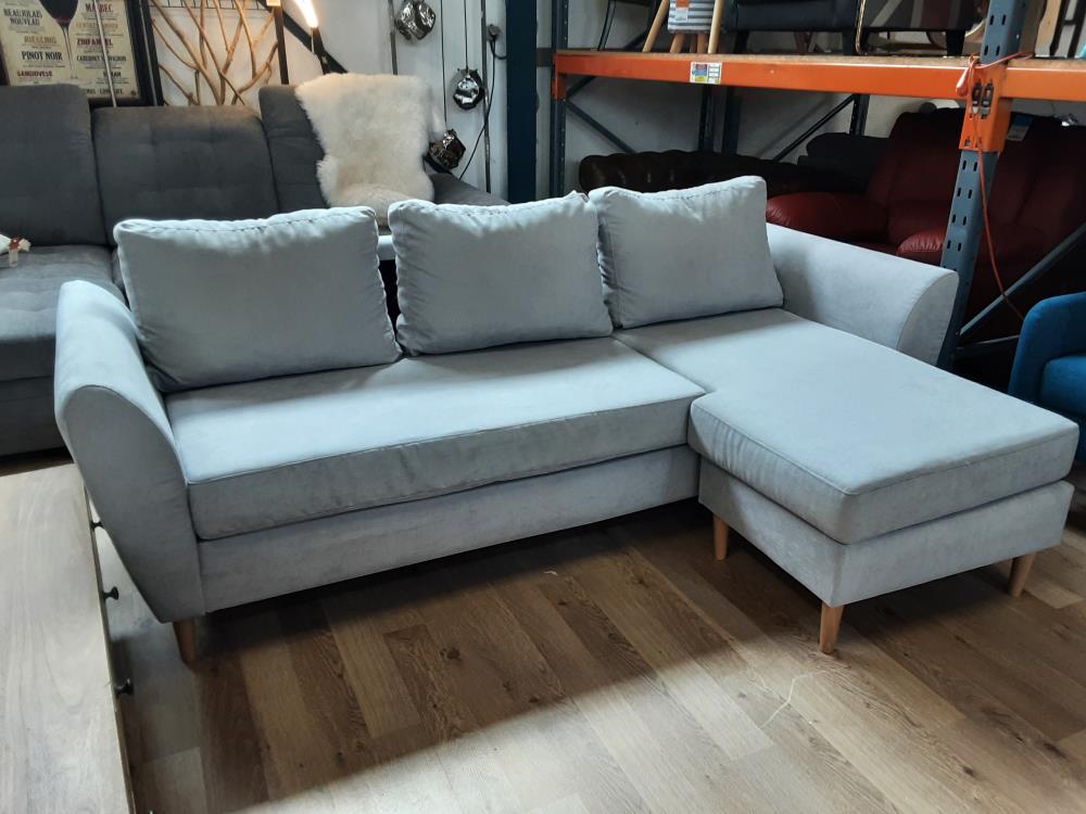 CANAPE D'ANGLE TISSU GRIS