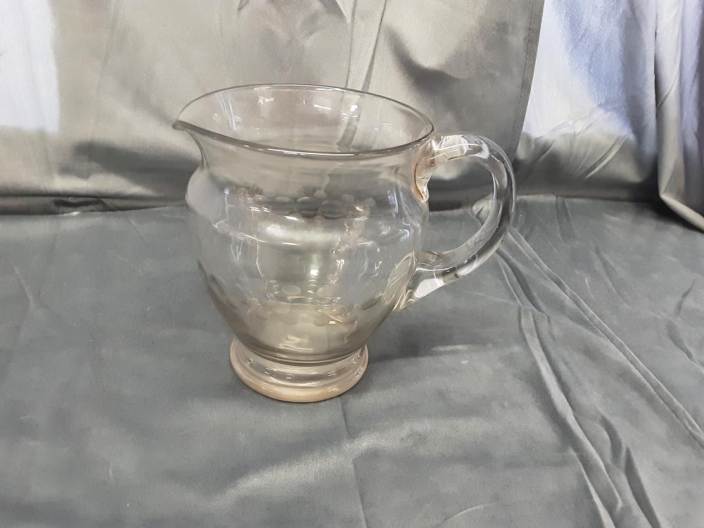 CRUCHE EN CRISTAL AVEC ANSE