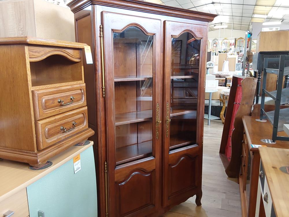 VITRINE  2 PORTES MERISIER