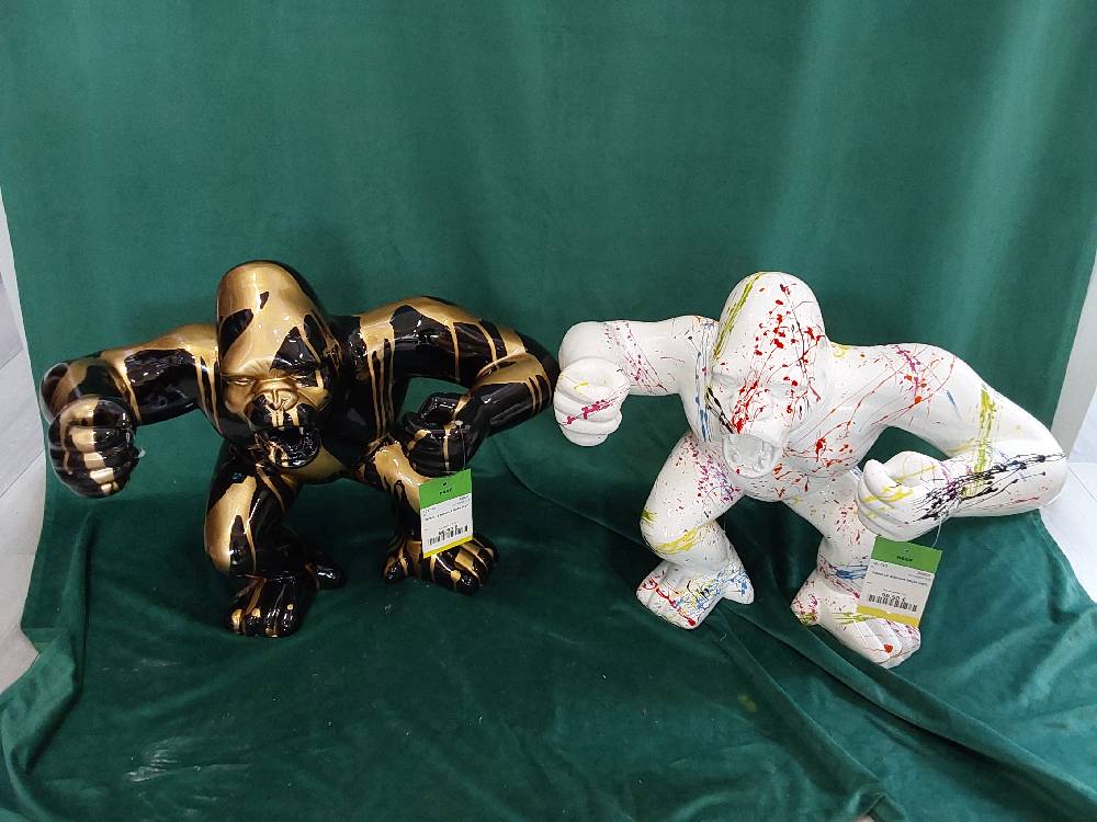 GORILLE BOXEUR 50CM (397)