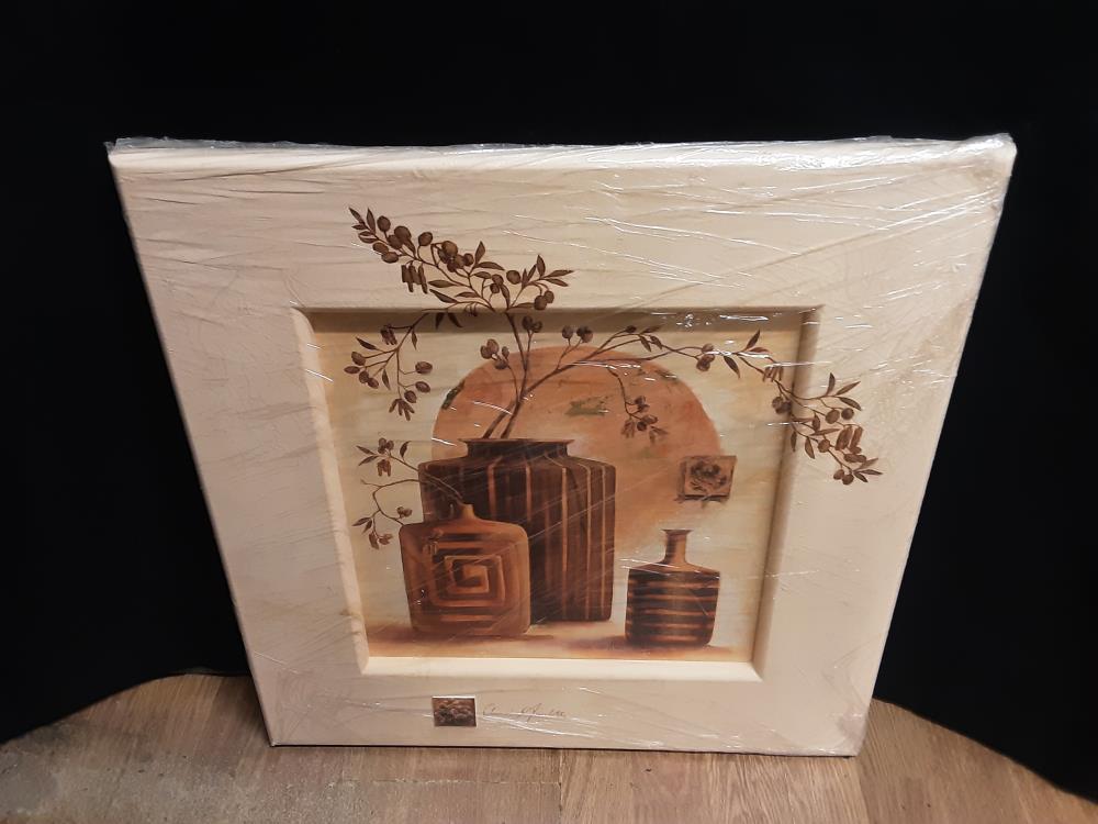 TABLEAU SENTEUR FLORALE ORANGE