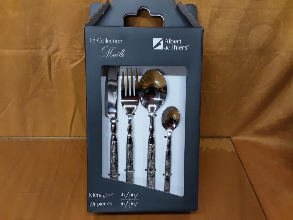 MÉNAGÈRE MAELLE 24 PIECES ACIER INOXYDABLE FORGÉ (ACOX001024)