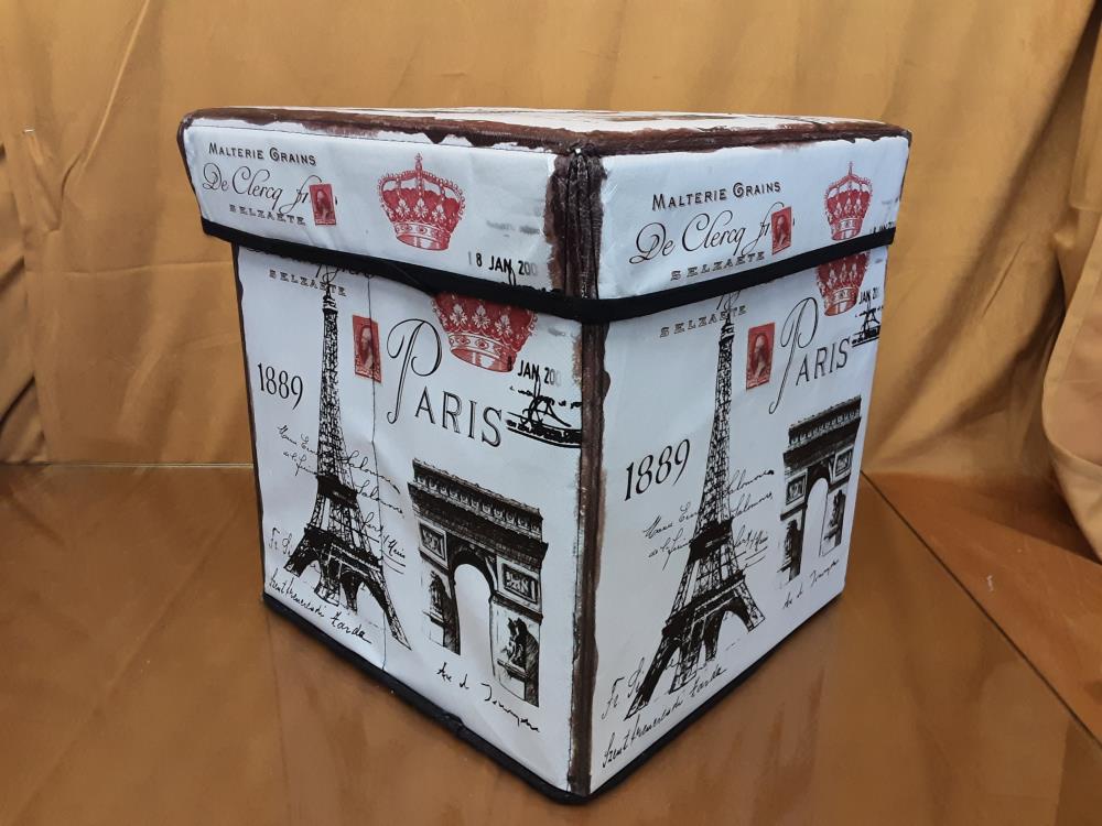 POUF DE RANGEMENT PARIS 