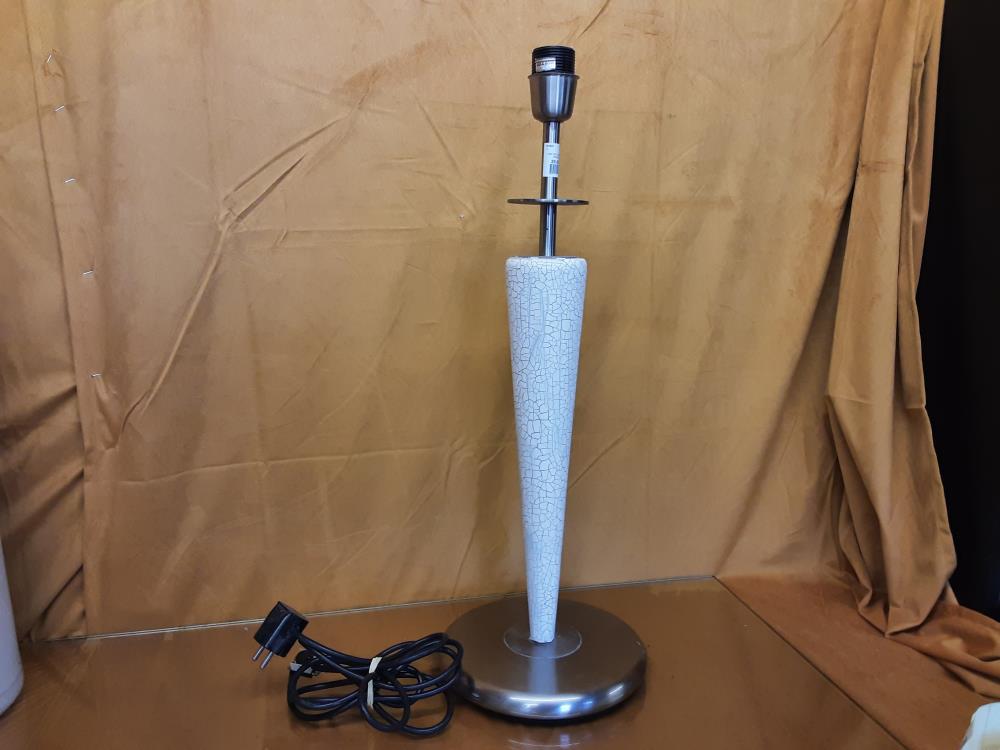 PIED DE LAMPE BOIS CRAQUELÉ