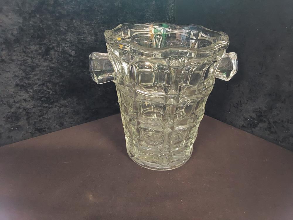 SEAU A CHAMPAGNE EN CRISTAL DE BOHÈME