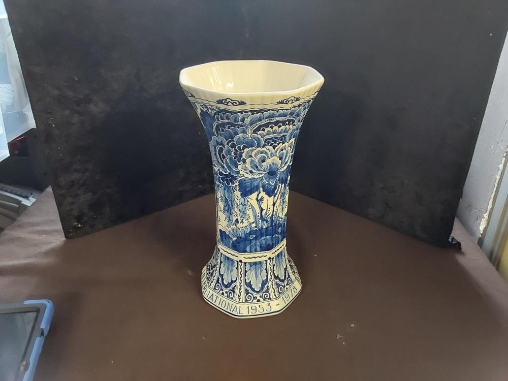 VASE GM DELFT BLANC BLEU 