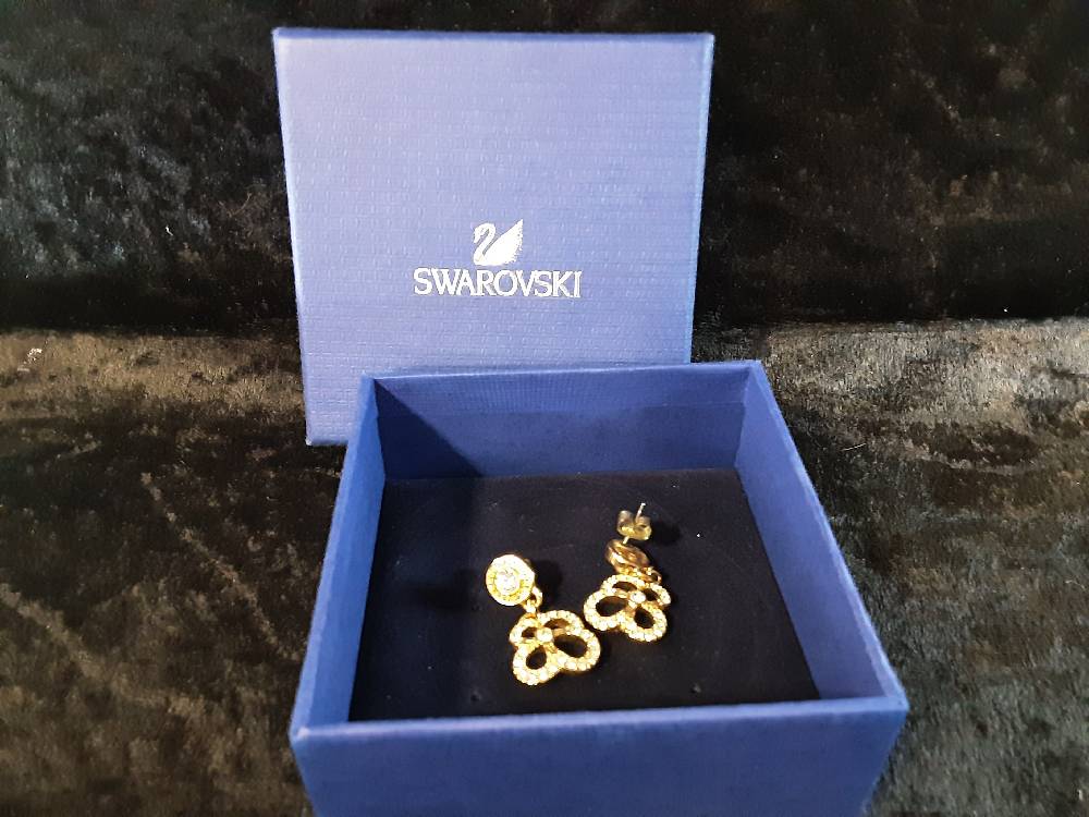 BOUCLE D'OREILLES SWAROVSKI DORE