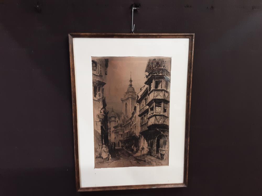 TABLEAU N-B COLMAR RUE DES MARCHANDS