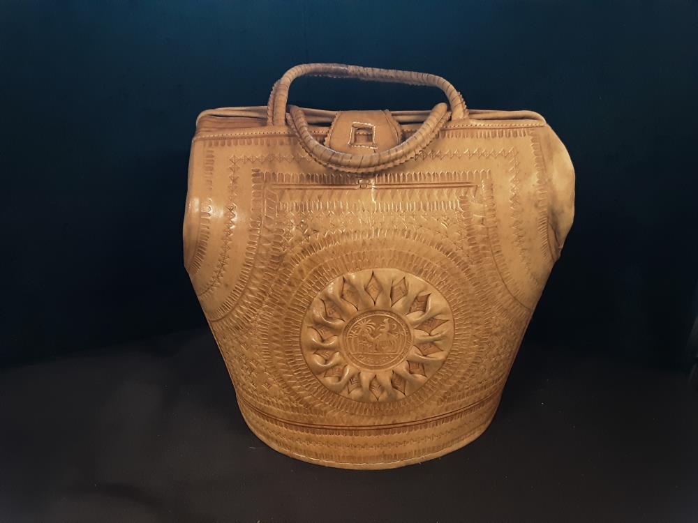 SAC A MAIN CUIR BRUN 