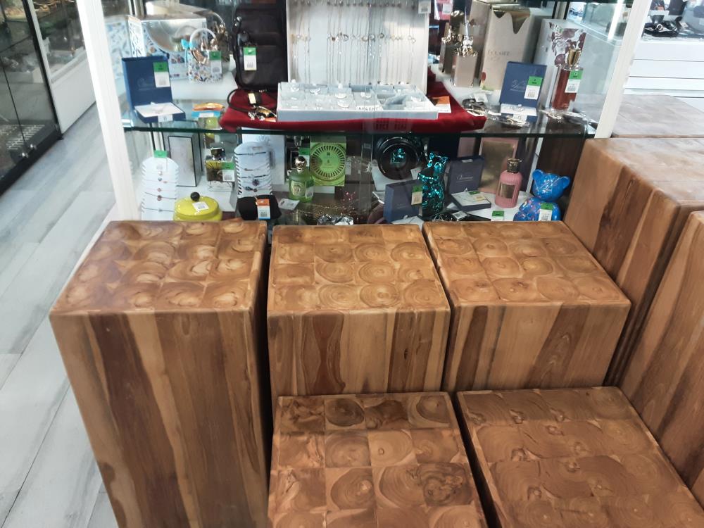 COLONNE EN BOIS TECK MASSIF 65CM (3221/13)