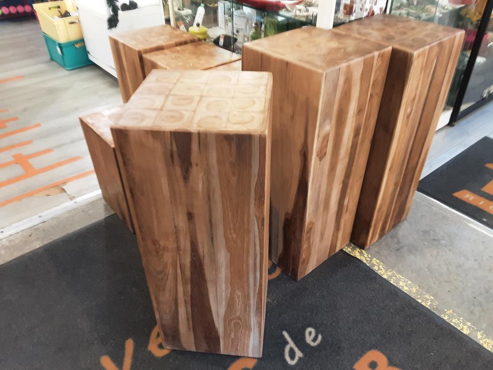 COLONNE EN BOIS TECK MASSIF 85CM (3222/13)
