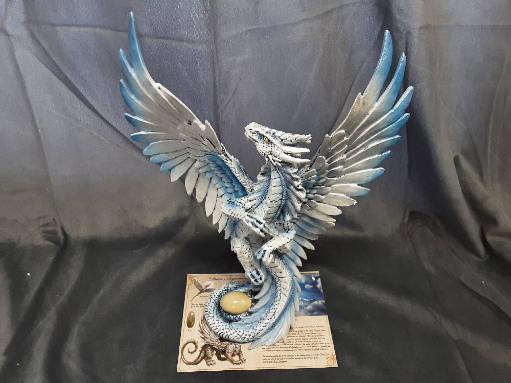 DRAGON BLANC VIOLET LICENCE ANNE STOKES 21X31.5CM (DA-035S)