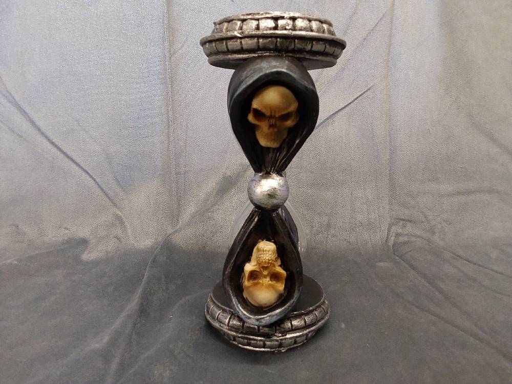 SABLIER TETE DE MORT 12.5 X 19CM (PW-220804-1)