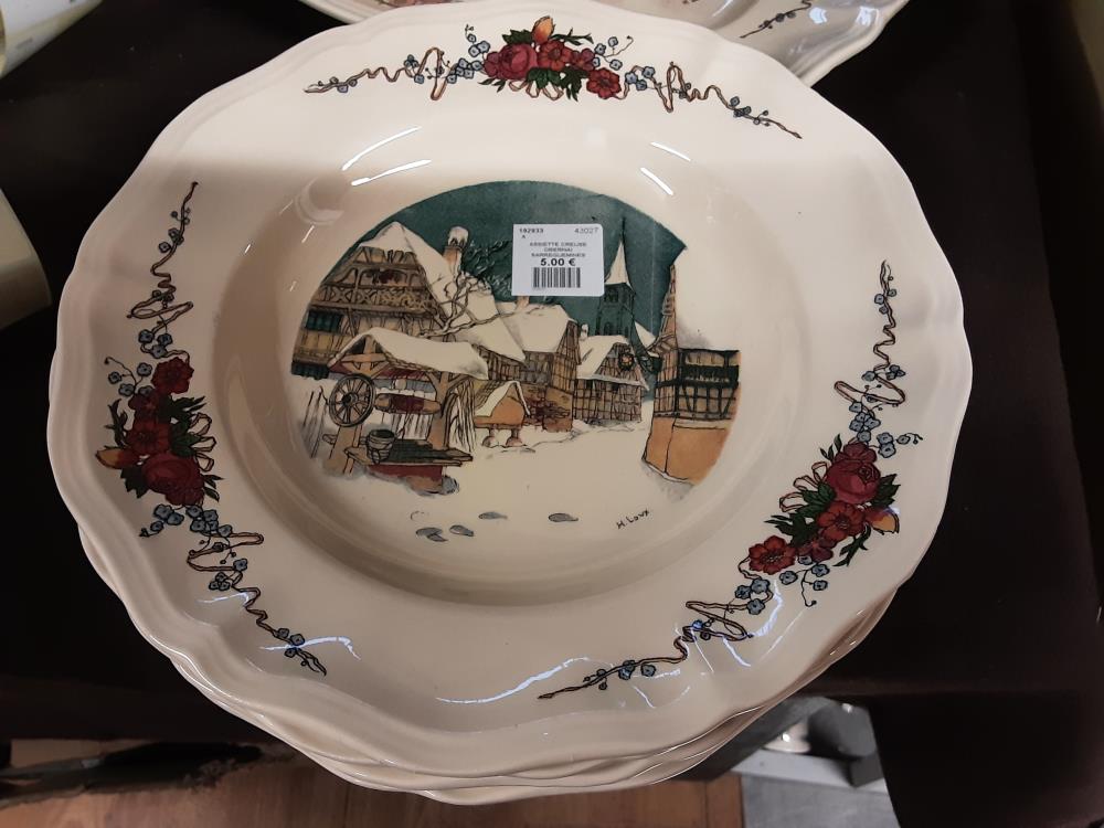 ASSIETTE CREUSE OBERNAI SARREGUEMINES