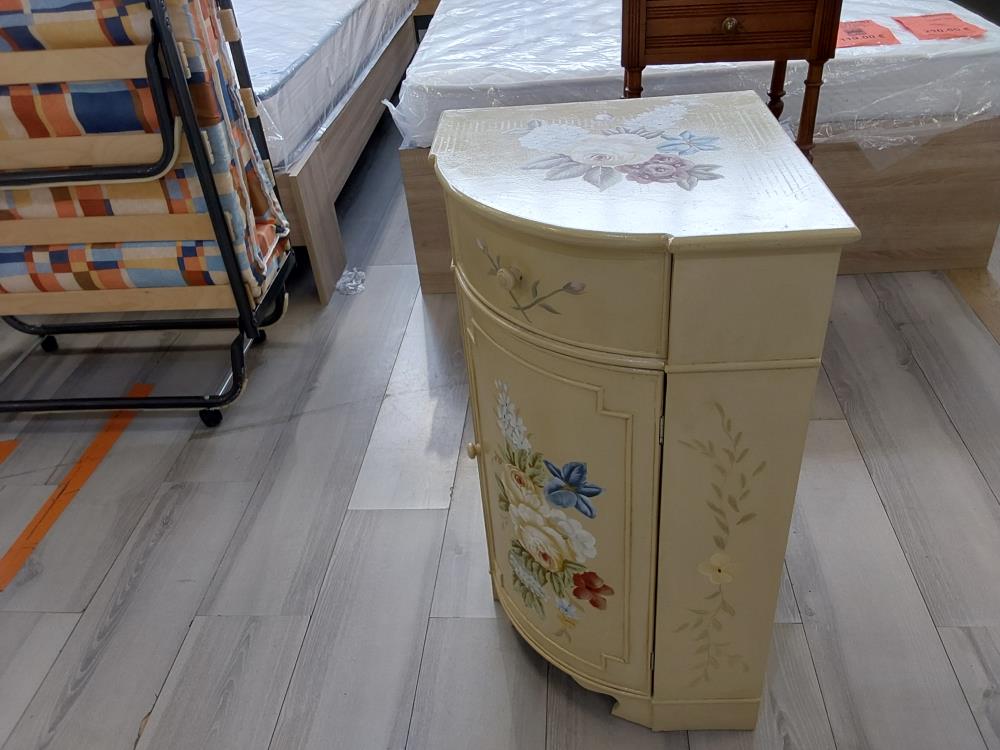 MEUBLE D'ANGLE 1 PORTE 1 TIROIR POLYCHROME 
