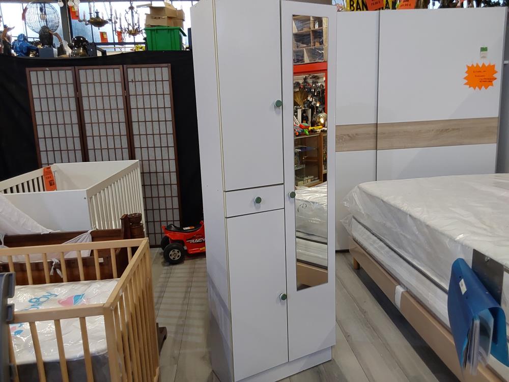 MEUBLE SALLE DE BAIN 3PORTES 1 TIROIR COLORIE BLANC