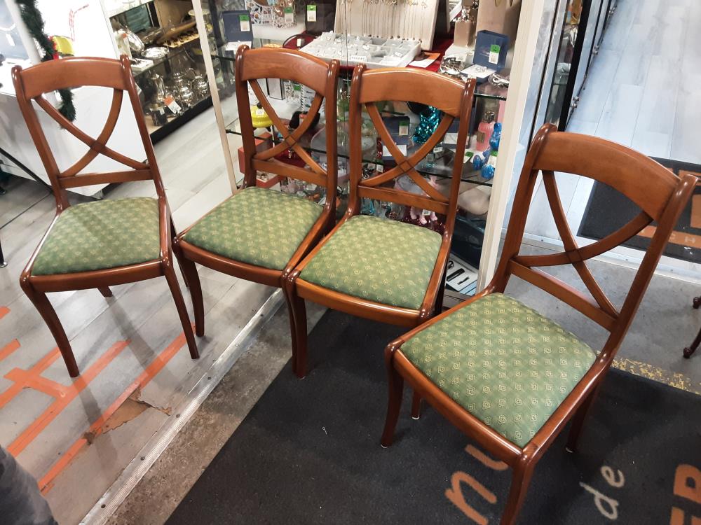 LOT DE 4 CHAISES LOUIS PHILIPPE