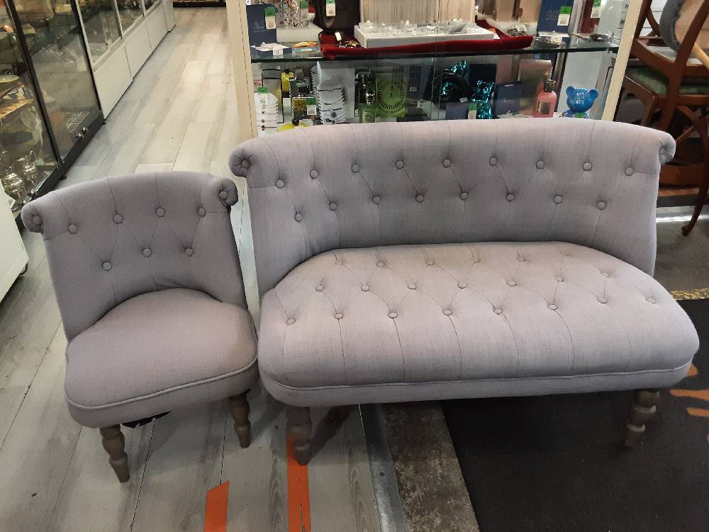 ENSEMBLE CANAPÉ PM + FAUTEUIL PM HAUT.62