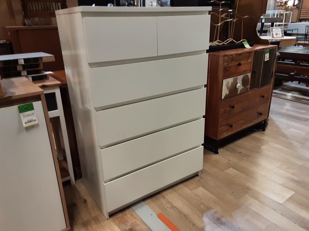 COMMODE 6 TIROIRS BLANCHE