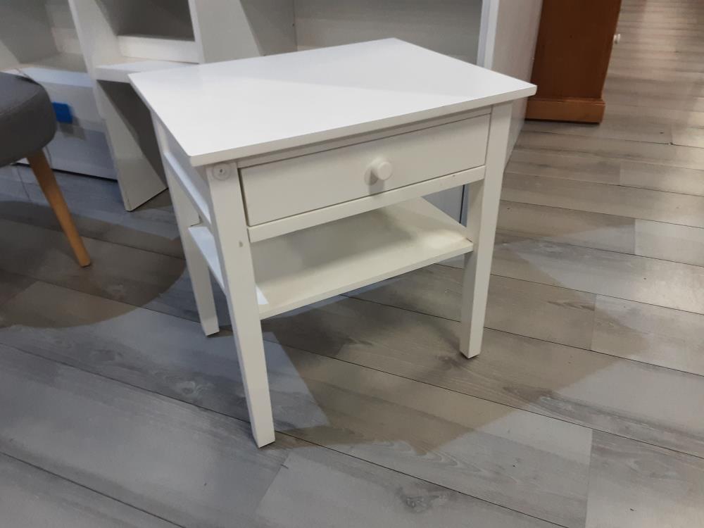 CHEVET 1 TIROIR COLORIS BLANC