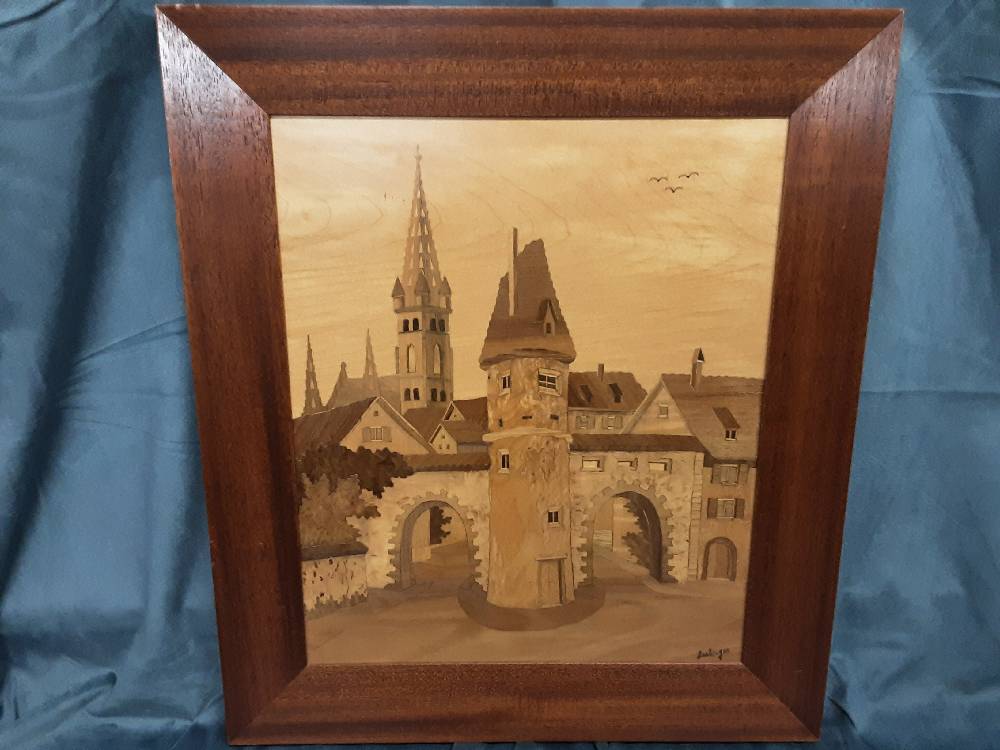 TABLEAU MARQUETE TOUR DU BOLLWERK ESSLINGER 