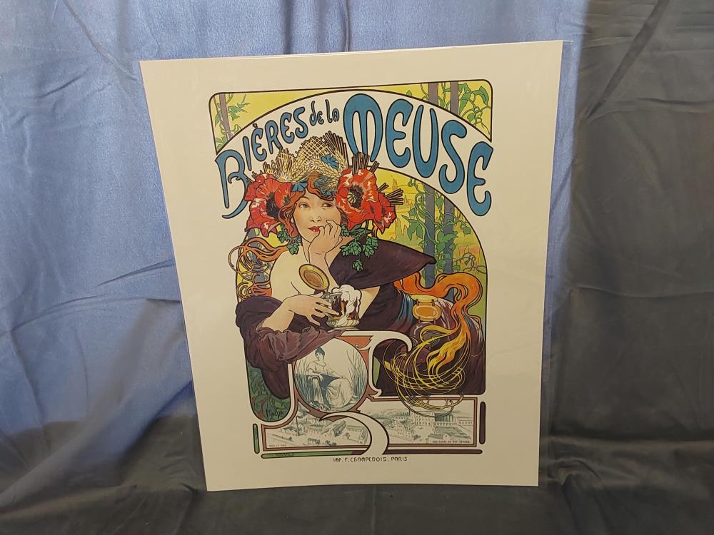AFFICHE BIERE DE LA MEUSE (40X50)