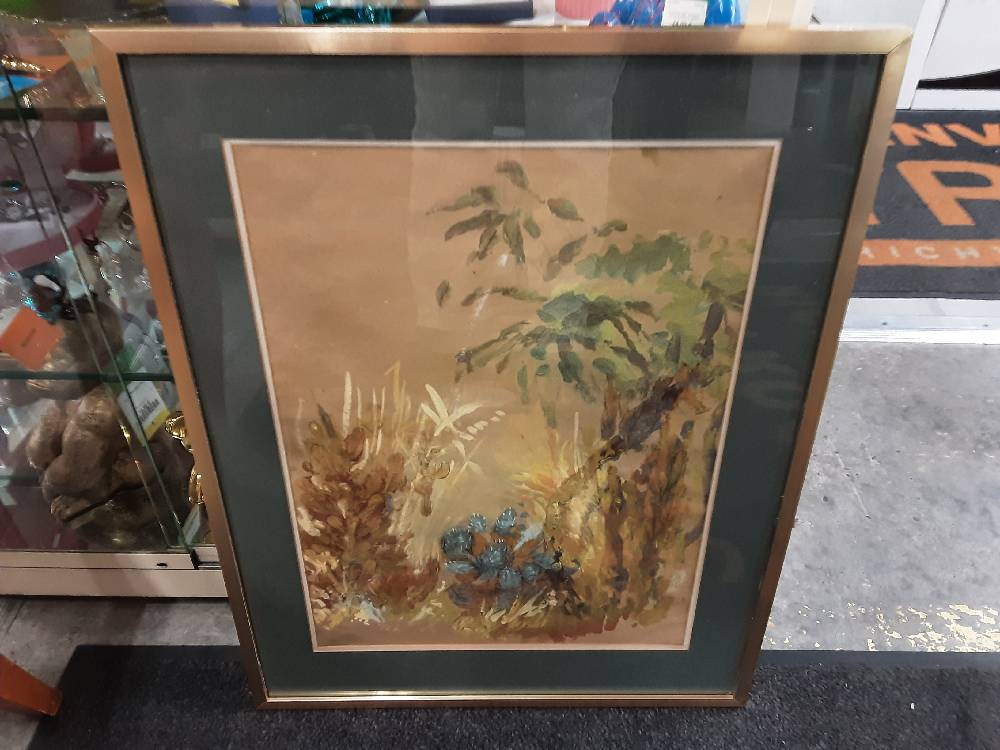 TABLEAU PEINTURE AU COUTEAU MOTIF FLORAL