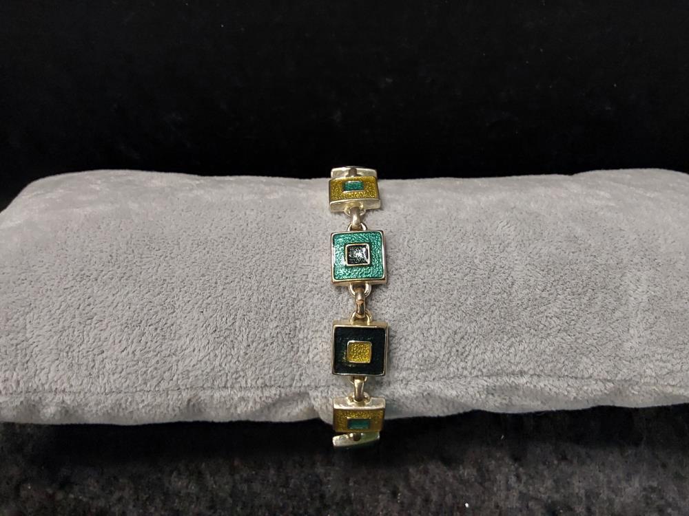 BRACELET CARRÉS MULTICOLORES