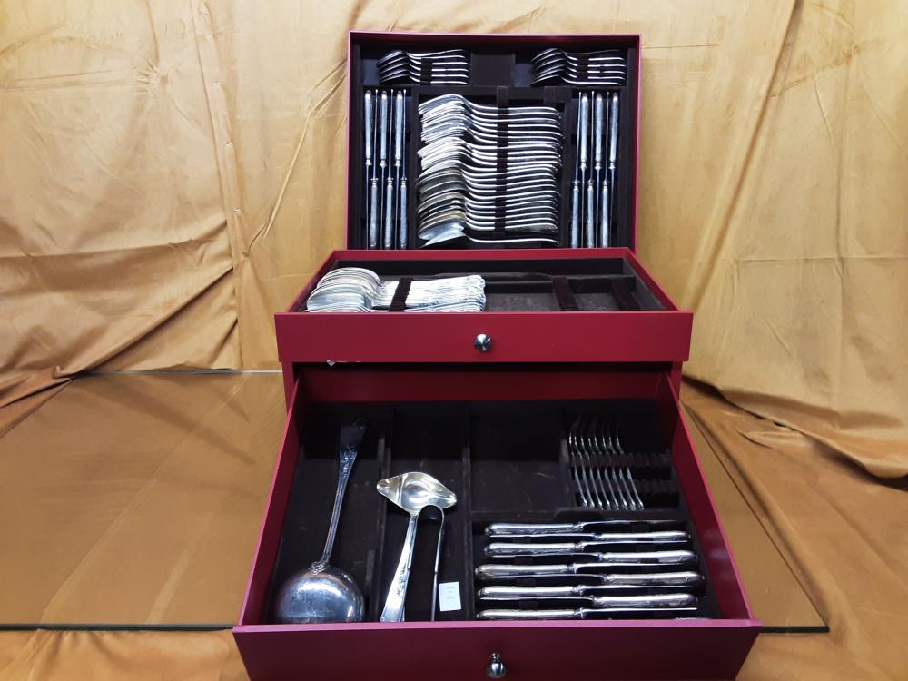 MENAGÈRE DEETJEN DANS COFFRET ROUGE A COMPLETER