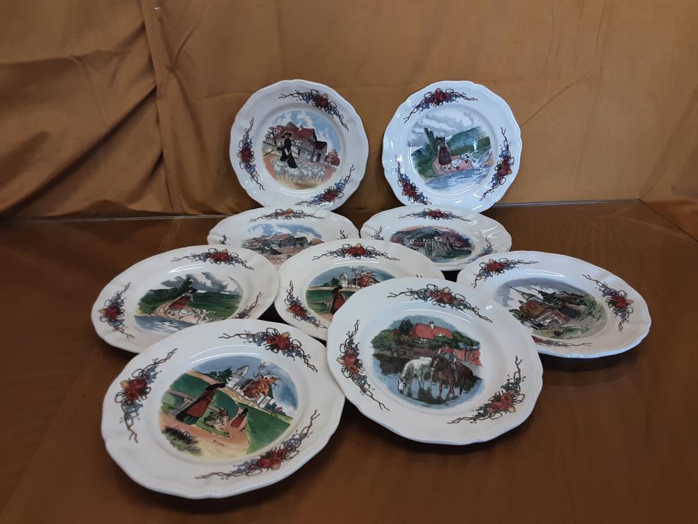 ASSIETTE A DESSERT OBERNAI SARREGUEMINES