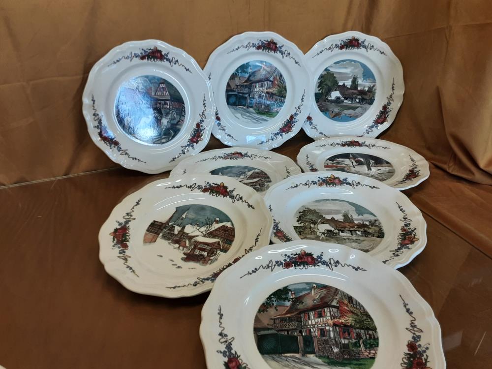 ASSIETTE PLATE OBERNAI SARREGUEMINES