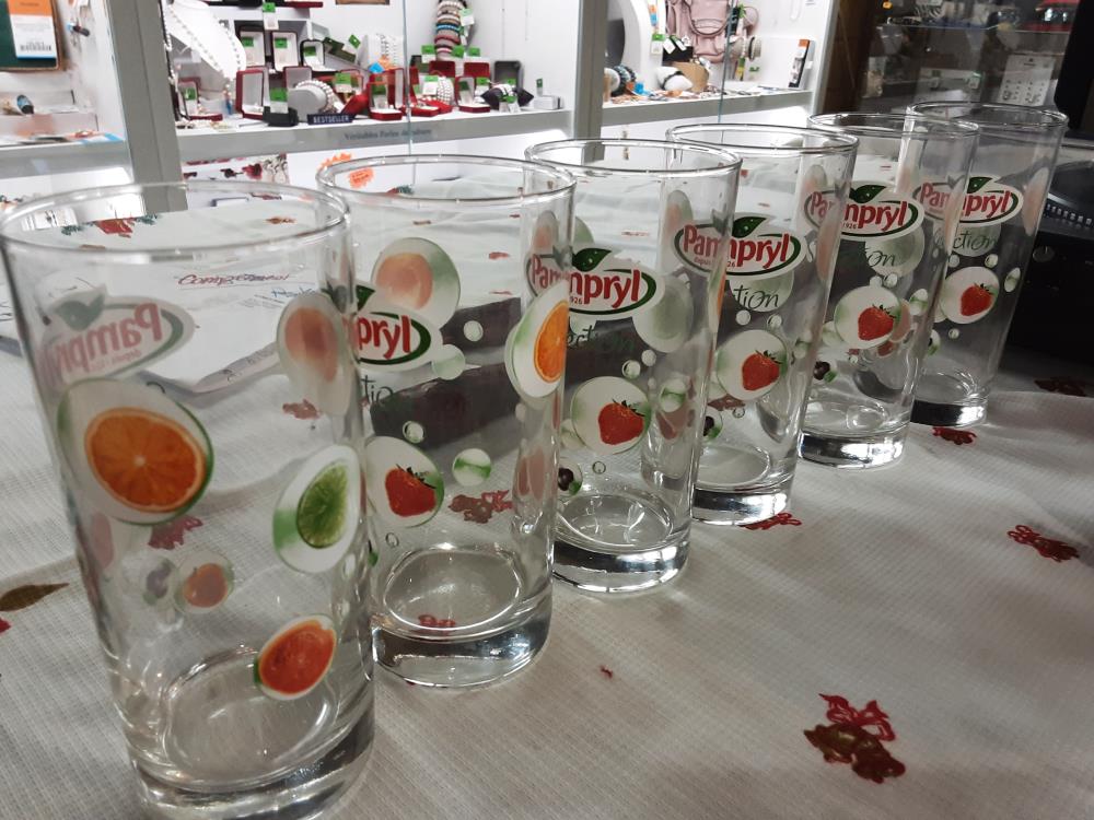 LOT DE 6 VERRE LIMONADES