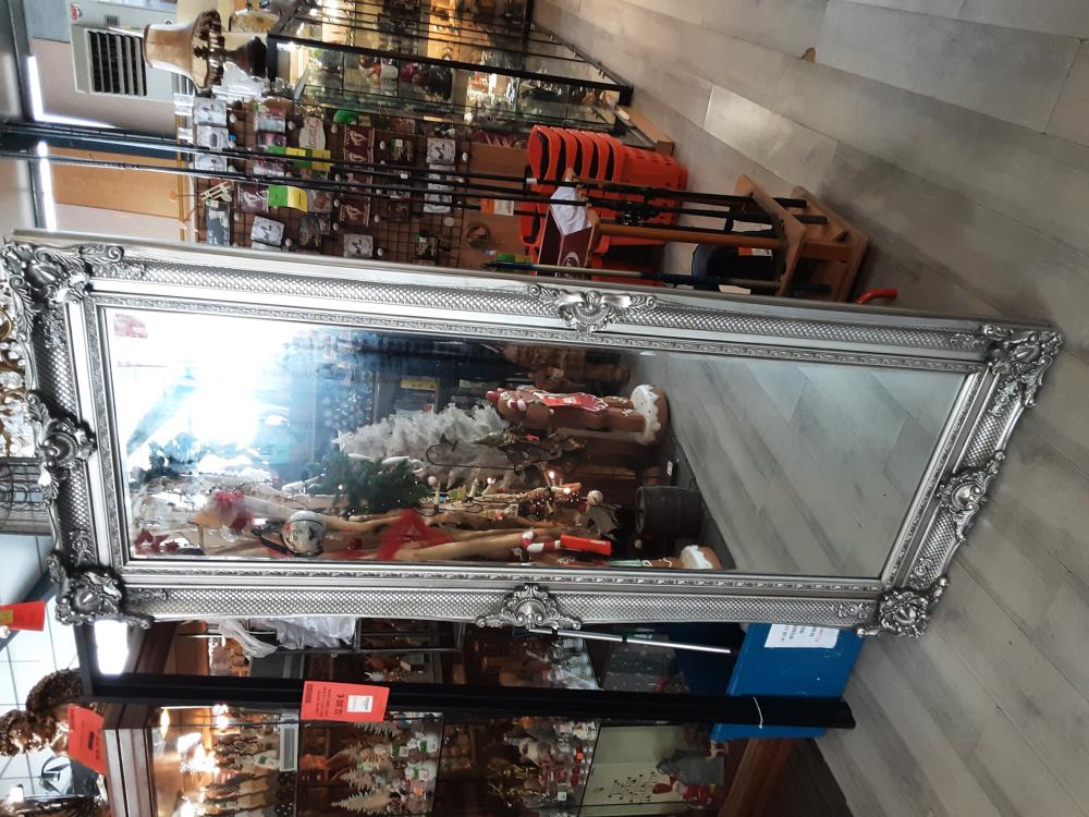 MIROIR LONG CADRE ARGENTÉ 60X180CM (SM-1107)