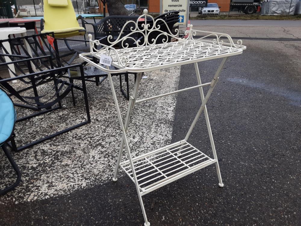 CONSOLE EN MÉTAL BLANC (RW-56)