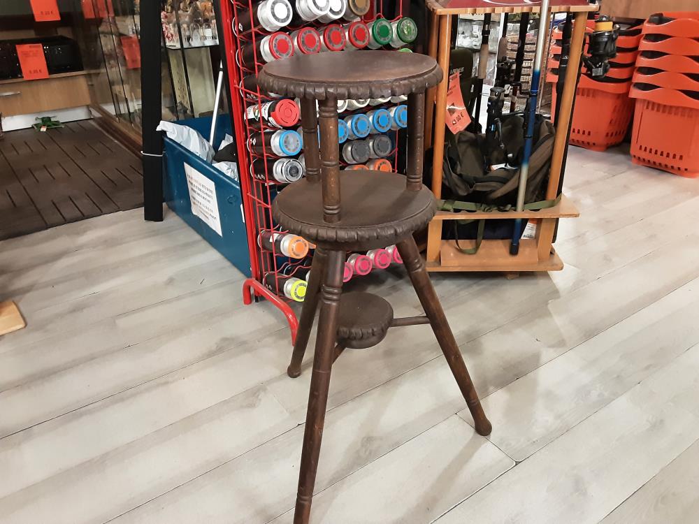 PORTE PLANTE EN CHENE ROND 